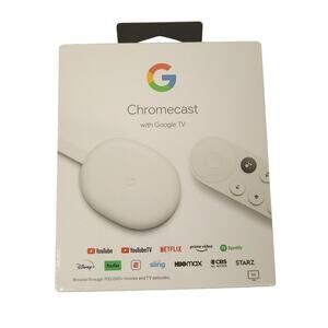 Google Chromecast with Google TV Streaming Media Player New Sealed 4K HDR
